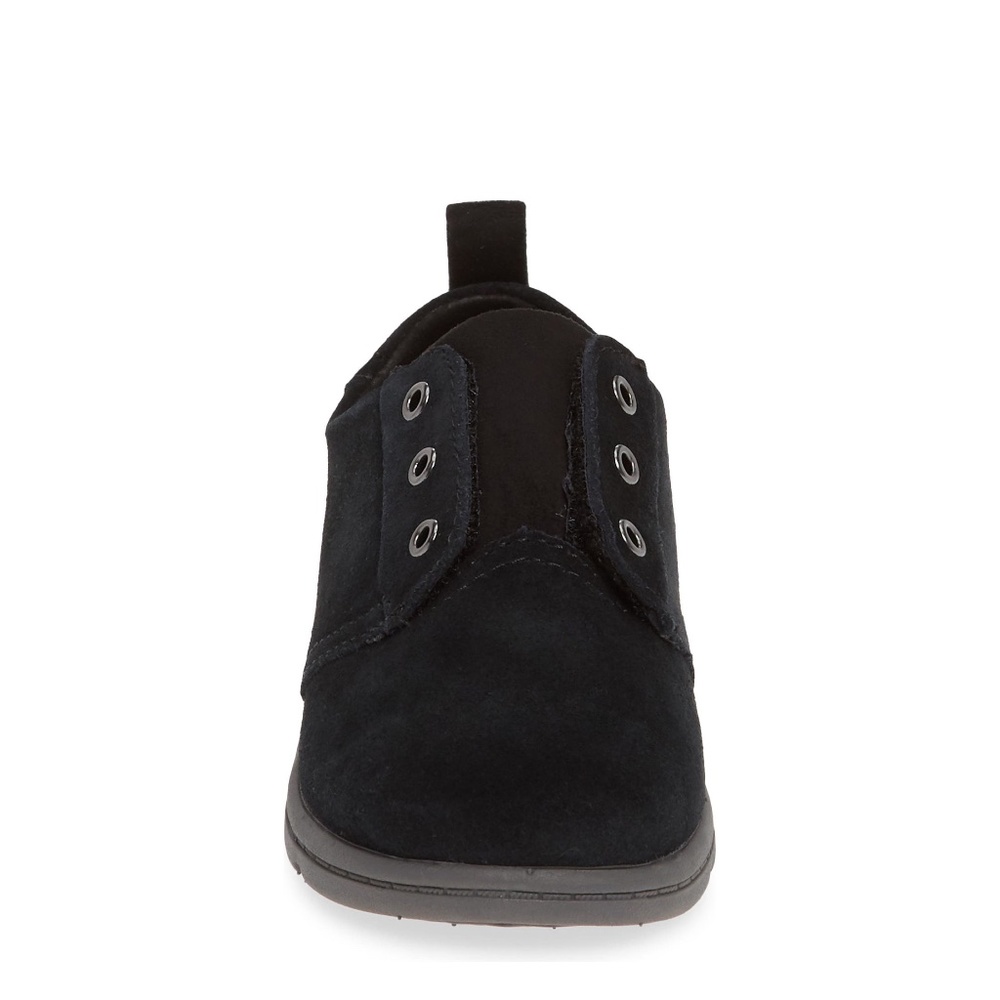 ✨NIB✨ TOMS Ivan Black Suede Oxford Sneaker TINY 8 - Picture 4 of 6